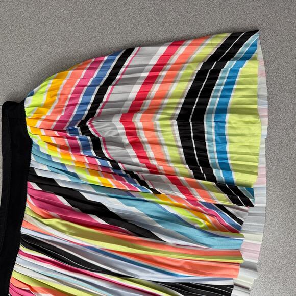 Lucky In Love Pleated Skort Small Multicolor Spectrum Colorful Tennis Pickleball - Picture 4 of 9